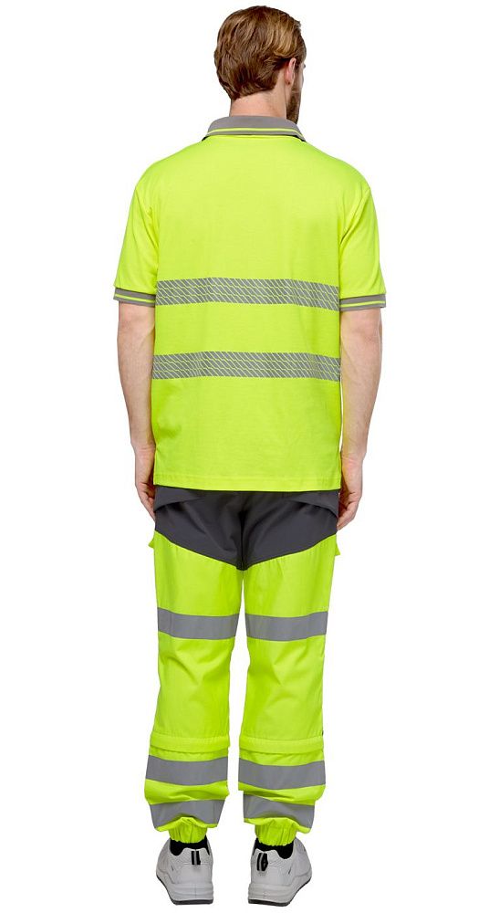 Футболка-поло сигнальная Фликер фл.-желтая